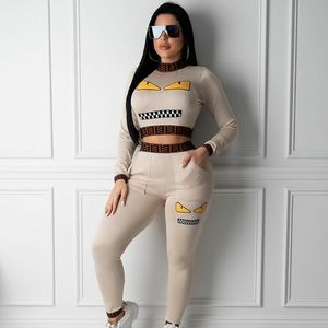 Pant set with angry face